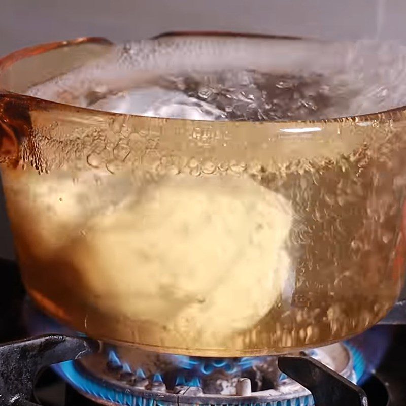 Step 2 Mixing and kneading the dough Orange cake with caramel