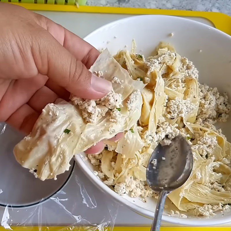 Step 3 Mixing and Shaping Vegetarian Meatballs