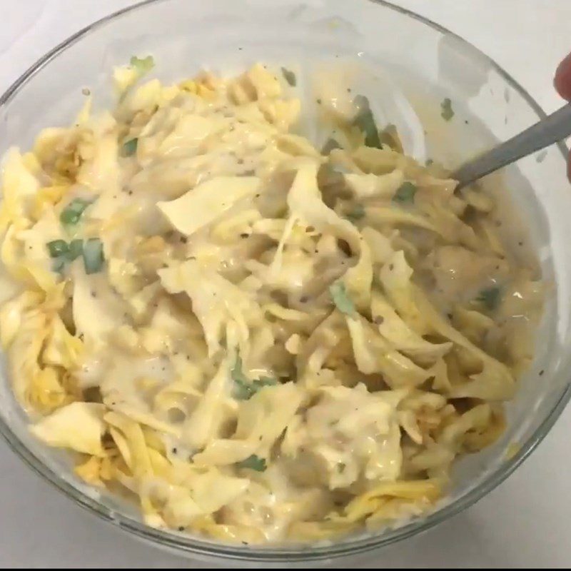 Step 3 Mix jackfruit fiber with crispy batter