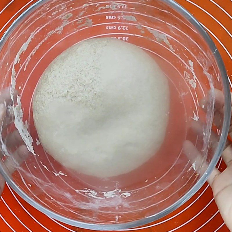 Step 3 Dough proofing for the crusty bread using an air fryer