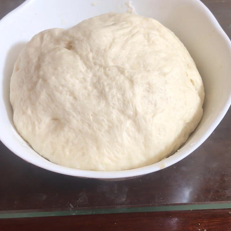 Step 3 Dough proofing for the crusty bread using an air fryer