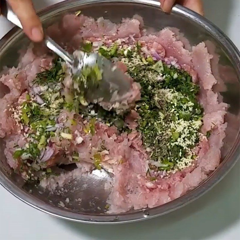 Step 2 Marinate the fish cake Fried Snakehead Fish Cake with Dill