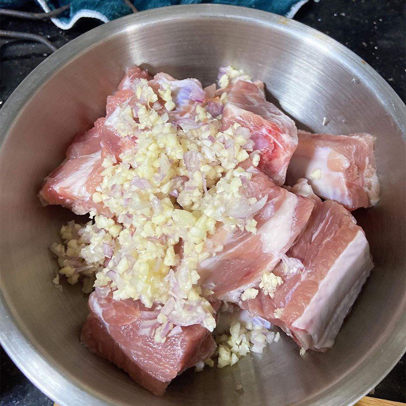 Step 2 Marinate the pork ribs Honey glazed pork ribs with coconut water