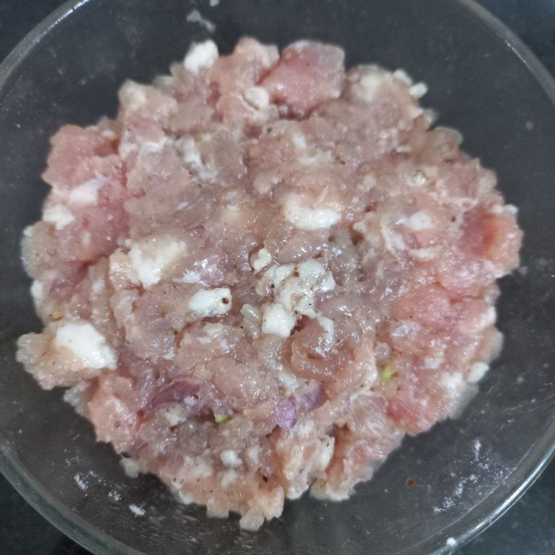 Step 3 Marinate minced meat Minced meat