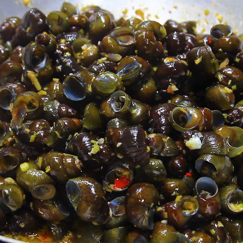 Step 4 Sautéed Lemongrass and Chili Rice Snails