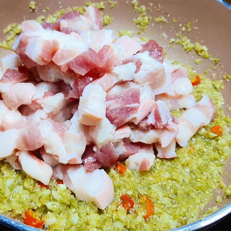 Step 2 Stir-fry the meat for Char Siu sauce