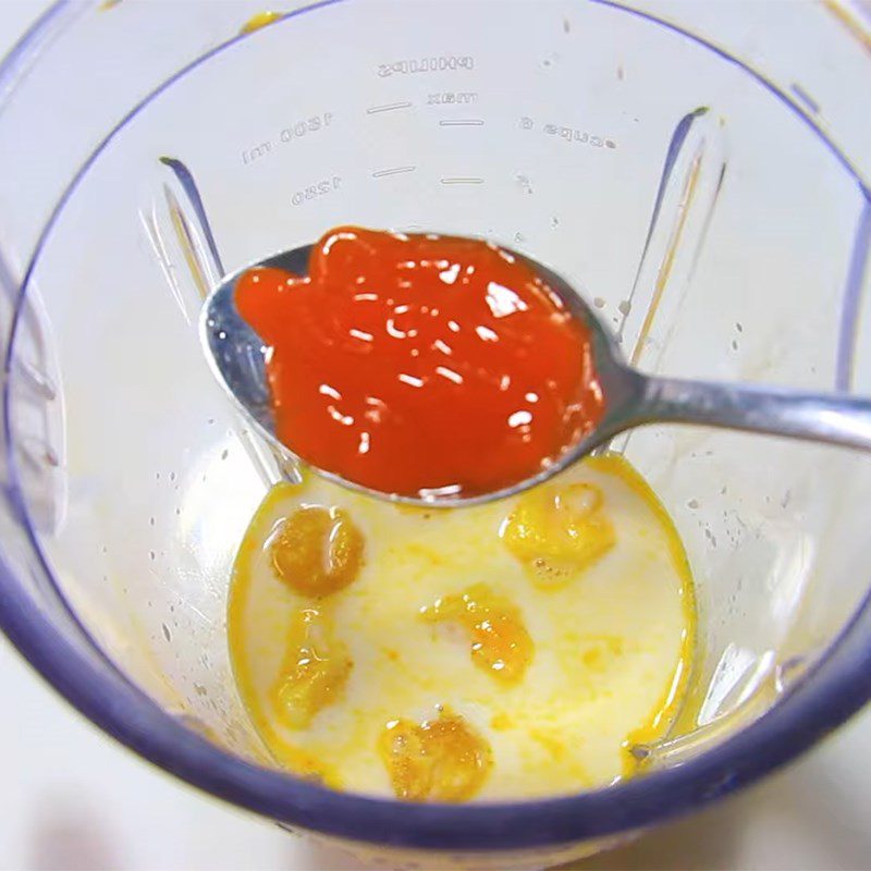 Step 1 Blend the salted egg yolk mixture Salted Egg Sauce for seafood dishes