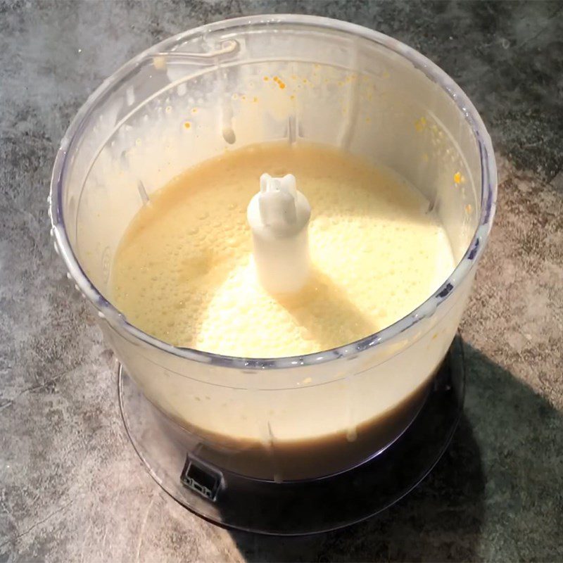 Step 1 Blend the salted egg milk mixture Salted egg sauce used for pastries