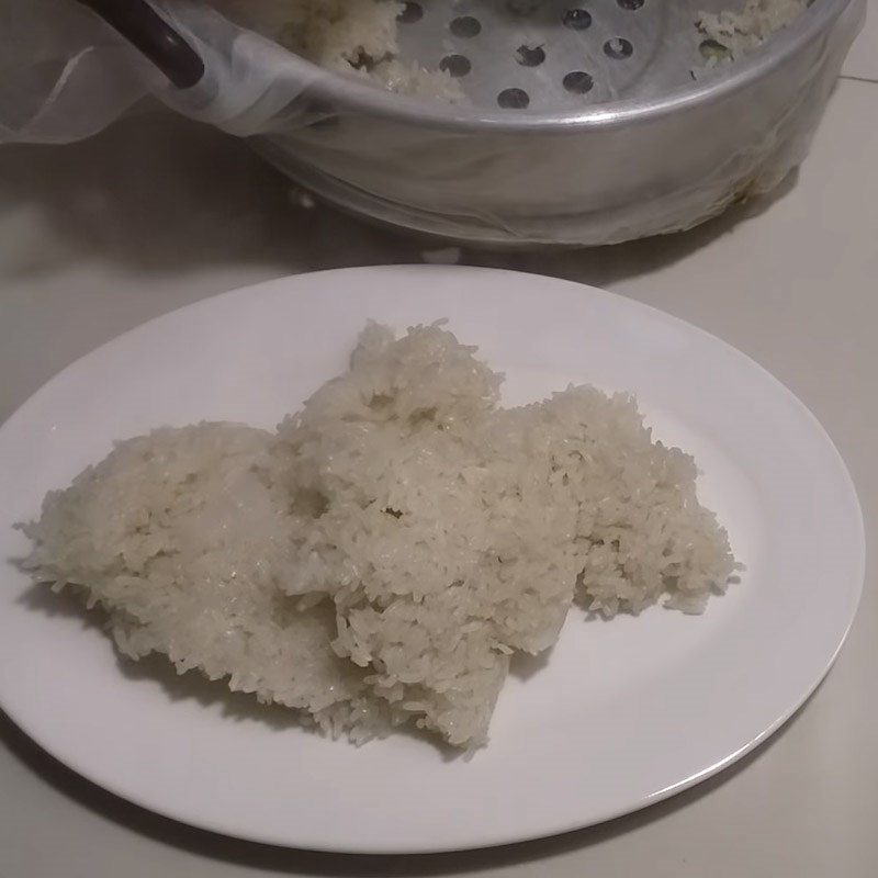 Step 1 Cook sticky rice Fried Sticky Rice with Pork Floss